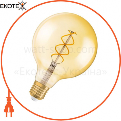 Лампа 1906 LED GLOBE 25 5W/820 230V S FIL E27 4X1 OSRAM, Ledvance Osram, 4058075092136