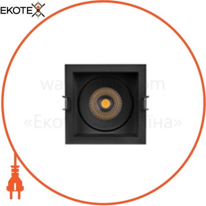 SP SQUARE DK ADJ 8W/3000K FL BK, Ledvance Osram, 4058075114067