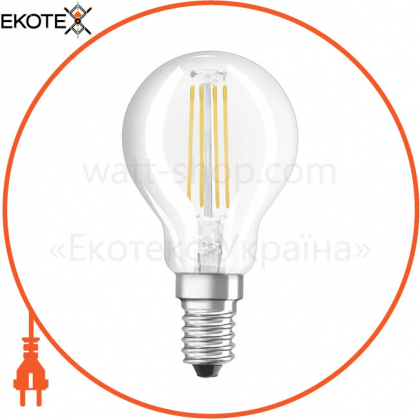 Лампа VALUE CL P40 4,5W/827 230V FIL E14 10X1 OSRAM, Ledvance Osram, 4058075288720