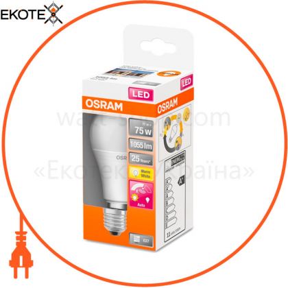 Лампа LEDSCLA75MS 11W/827 230VFR E27 4X1 OSRAM, Ledvance Osram, 4058075428263