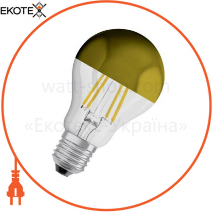 Лампа LEDSCLA37MIR G 4W/827 230V FIL E27 10X1 OSRAM  "золото", Ledvance Osram, 4058075435360