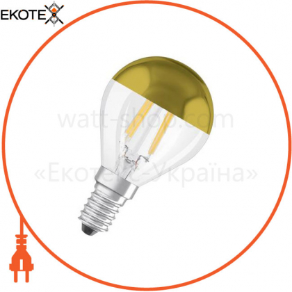 Лампа LEDSCLP34MIR G 4W/827 230V FIL E14 10X1 OSRAM  "золото", Ledvance Osram, 4058075456549