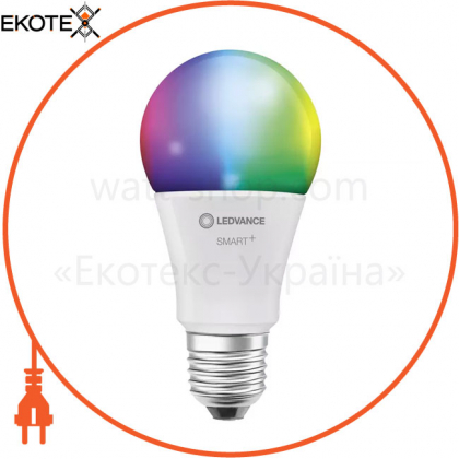 Лампа SMARTWIFIA60 9W 230V RGBWFR E27 FS2LEDV  коробка 2 шт., Ledvance Osram, 4058075521438