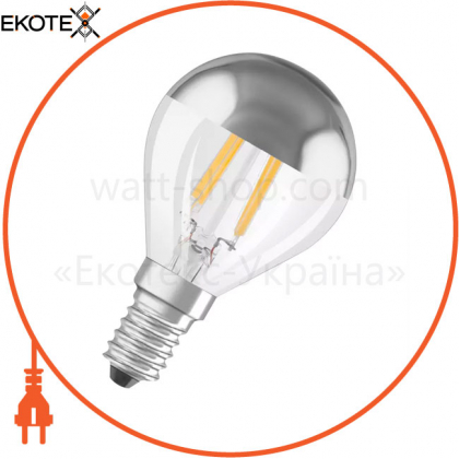 Лампа LEDPCLP31MIR S 4W/827 230V FIL E14 10X1 OSRAM  "серебро", Ledvance Osram, 4058075591394
