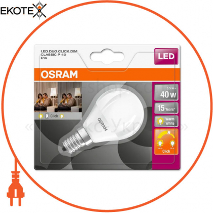 Лампа LEDSCLP402XD 5,5W/827 230V FR E14 6XBLI1 OSRAM, Ledvance Osram, 4058075814974