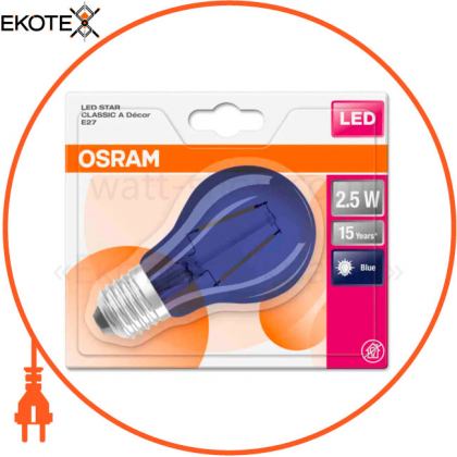 Лампа LEDSCLA15 2,5W/190 230VBL E276XBLI1OSRAM, Ledvance Osram, 4058075815995