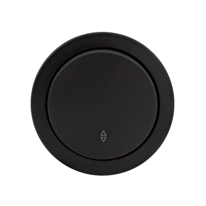 Вимикач прохідний 1-клавішний антрацит xOne, Ovivo, 406-250000-209