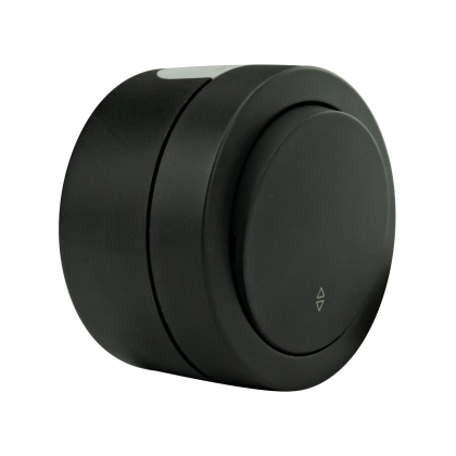 Вимикач прохідний 1-клавішний антрацит xOne, Ovivo, 406-250000-209
