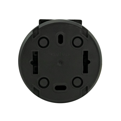 Розетка з заземленням з кришкою антрацит xOne, Ovivo, 406-250000-249
