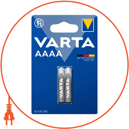 Батарейка VARTA AAAA BLI 2 шт, Varta, 4061101402