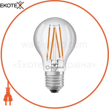 Лампа светодиодная LED CL A40 DS 4.9W/827 FIL CL E27 LEDVANCE (датчик освітленості)
