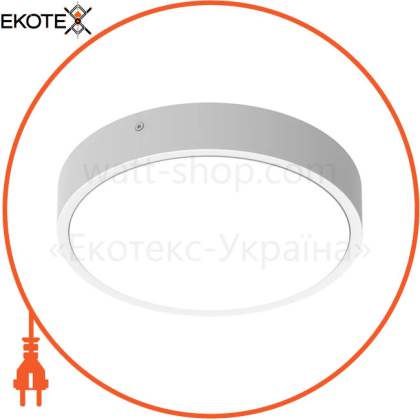 Светильник накладной BULKHEAD ROUND BLKH RD 300 P 16W CPS WT