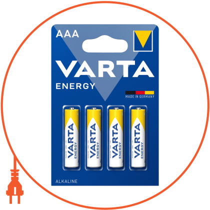 Батарейка VARTA Energy AAA BLI 4 шт, Varta, 4103229414