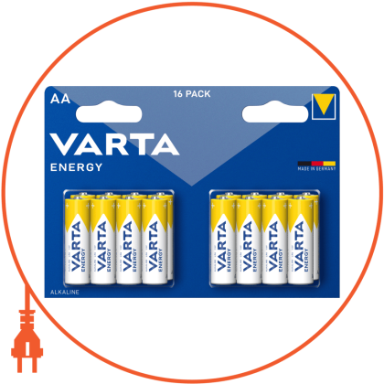 Батарейка VARTA Energy AA BLI 16, Varta, 4106229466