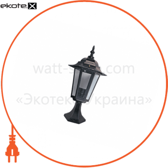 світильник садово-парковий PALACE A04 60Вт Е27 чорний, Delux, 10008442