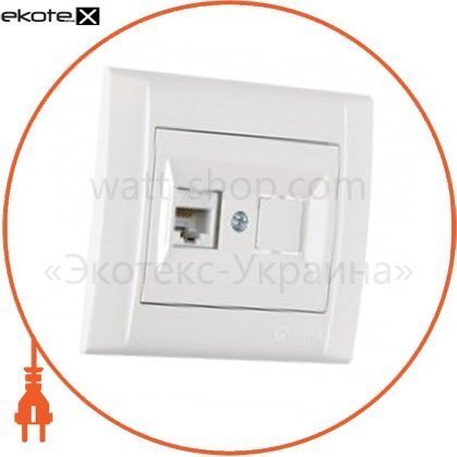 Розетка комп'ютерна САТ 6+гніздо, Makel, 42001135