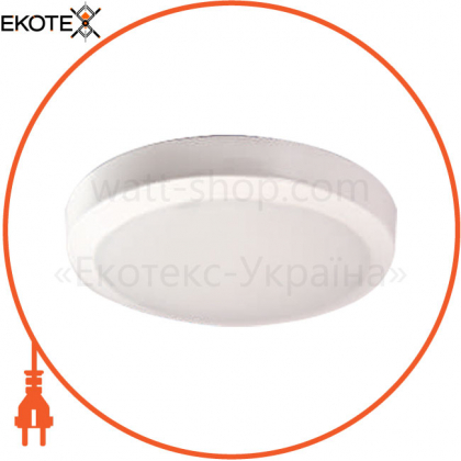Світильник ERKA 4422 LED-B, настінно-стельовий, 22 W, 2200 lm, 4000K, круглий, білий/білий, IP 44
