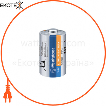 Литиевая батарейка Westinghouse Li-SOCI2 ER14250, 3.6V, 1200mAh, 1 шт / уп