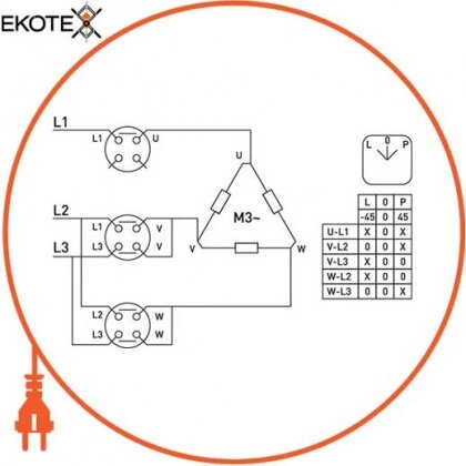 Enext 8651-200 пакетный переключатель lk40 / 3.325-zp / 45 щитовой, с передней панелью, l-0-p, 40а