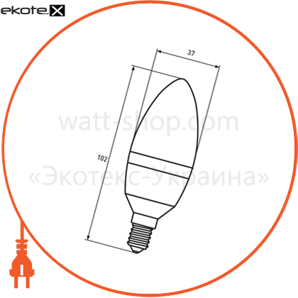Eurolamp LED-CL-04143(D) светодиодная eurolamp led лампа &quot;свеча&quot; еко  4w e14 3000k