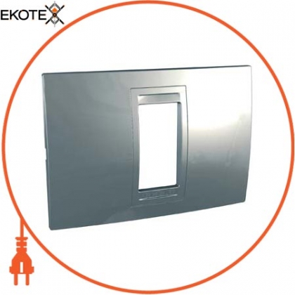 Unica Allegro - декоративна рамка - 1 module - dull silver, Schneider, MGU4.101.60