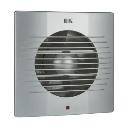 Вентилятор 12W (10 см) срібло, Horoz Electric, 500-040-100