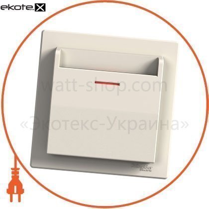КАРТКОВИЙ ВИМИКАЧ ХУТРО КРЕМ, Schneider, EPH6200123