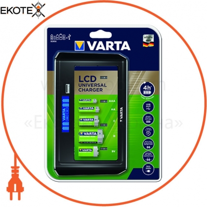 Varta 57678101401 зарядное устройство varta lcd universal charger