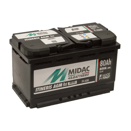 MIDAC Itineris Акумулятор автомобільний 12V 80Ah START/STOP, Ultracell, 580.901.080