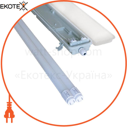 Светильник ЕвроСвет LED-SH-40 2*1200 IP65 с лампами 18Вт 6400К