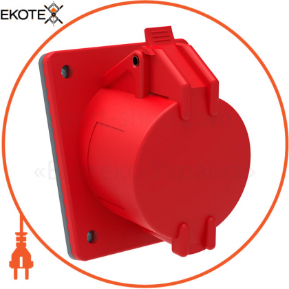 Розетка вбудована ССІ-414 16А-6ч/380-415В 3Р+PЕ IP44 MAGNUM IEK, IEK, PSN42-016-4