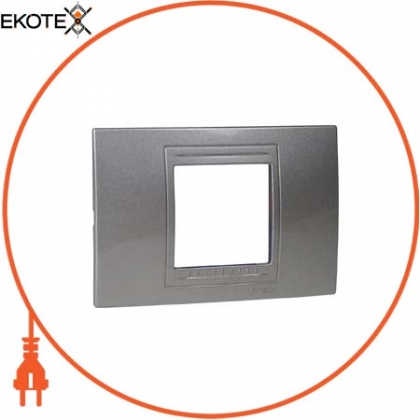 Unica Allegro - декоративна рамка - 2 modules - light grey, Schneider, MGU4.102.24
