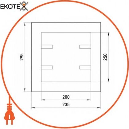Enext 20х25 дверцы ревизионные dr 20х25, 200х250 мм
