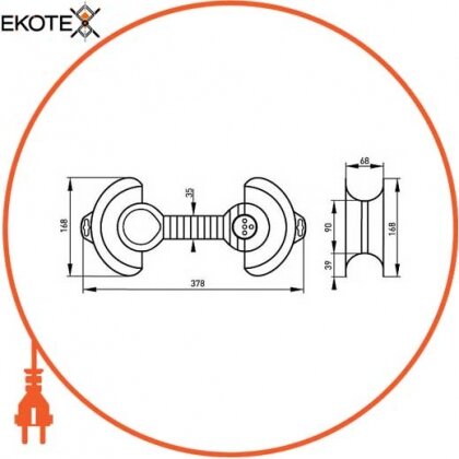 Enext s042201 пластикова рамка e.f.es.rxj.01, для намотування кабелю