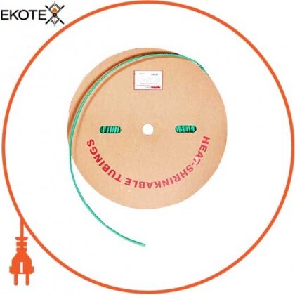 Трубка термоусаживаемая e.termo.stand.roll.4.2.green, 4/2, 200м, зелена, Enext, s059012