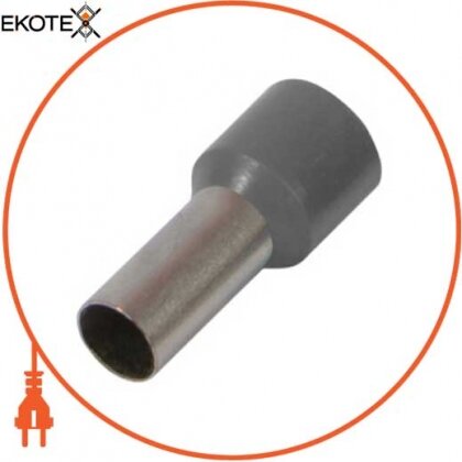 Ізольований наконечник втулковий e.terminal.stand.e1508.grey 1,5 кв. мм, сірий, Enext, s3036027