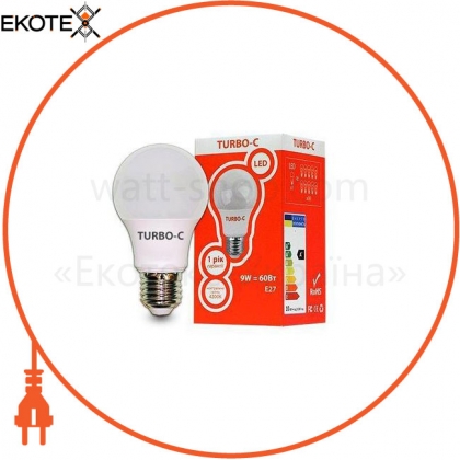 Elcor 534331 светодиодная led лампа turbo-c 534331 а60 9вт е27 шар 720лм 4200к