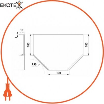 Enext 210-K крышка т-отвода горизонтального 90 град 100 мм