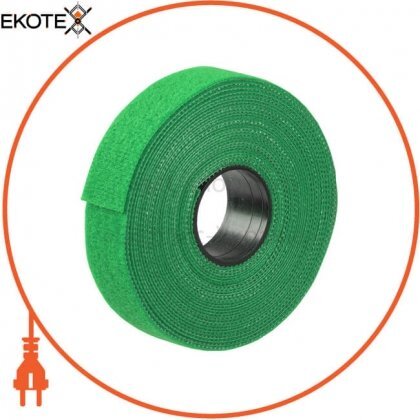Хомут-липучка ХКл 20мм зелений (5м/рол) IEK, IEK, UHL11-20-5M-K06