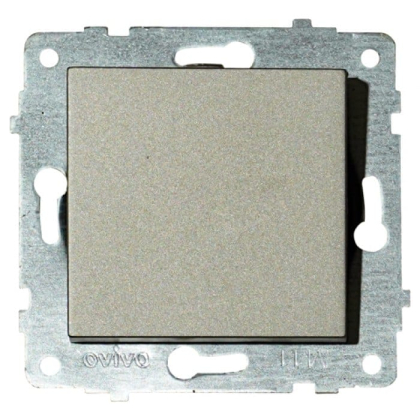 Механізм вимикача 1-клавішний GRANO антрацит, Ovivo, 600-000213-200