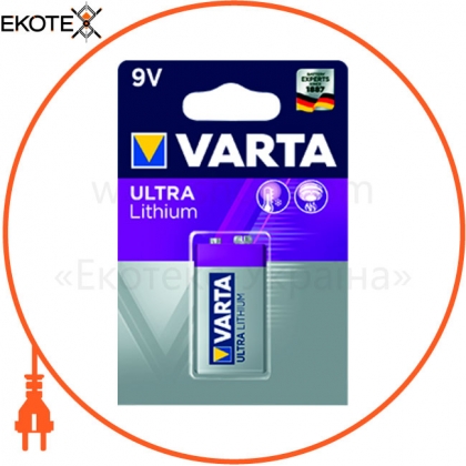 Батарейка VARTA ULTRA LITHIUIM 9V BLI 1