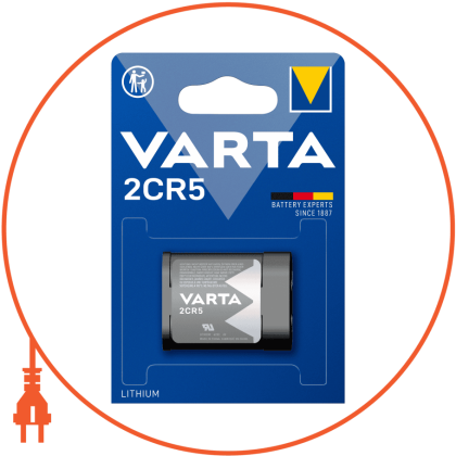 Батарейка VARTA 2CR5 BLI 1 шт, Varta, 6203301401