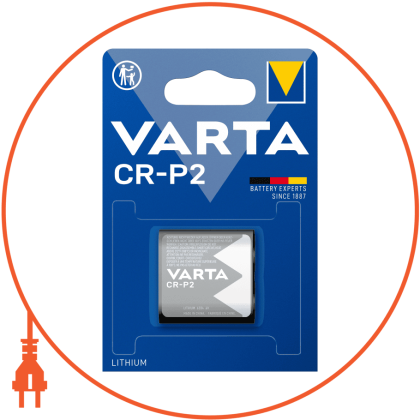 Батарейка VARTA CR P2 BLI 1 шт, Varta, 6204301401