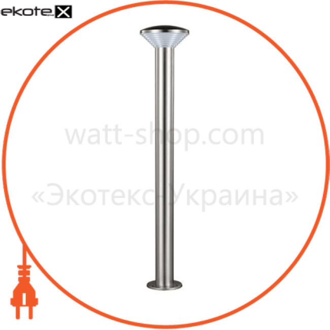 Світильник садово-парк. стовп. нерж 800mm IP44 . 9W SMD LED 4000K 684lm 220-240v, Horoz Electric, 076-016-0005