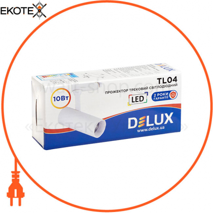 Прожектор светодиодный трековый DELUX TL04 10 Вт 24° 4000K белый