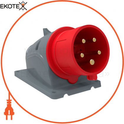 Вилка стаціонарна ССІ-525 32А-6ч/200/346-240/415В 3Р+РЕ+N IP44 MAGNUM IEK, IEK, PSN52-032-5