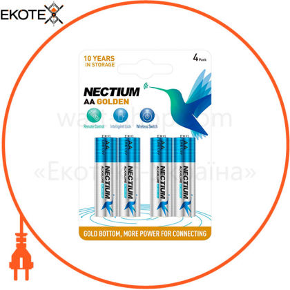 Щелочная батарейка Nectium AA/LR6 4шт / уп blister