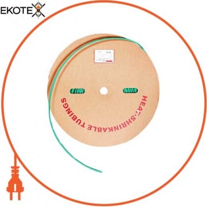 Enext s059029 трубка термоусаживаемая e.termo.stand.roll.12.6.green, 12/6, 100м, зеленая