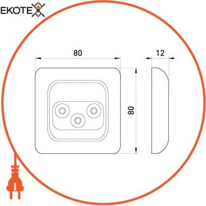 Розетка RTV + SAT, Enext, 232