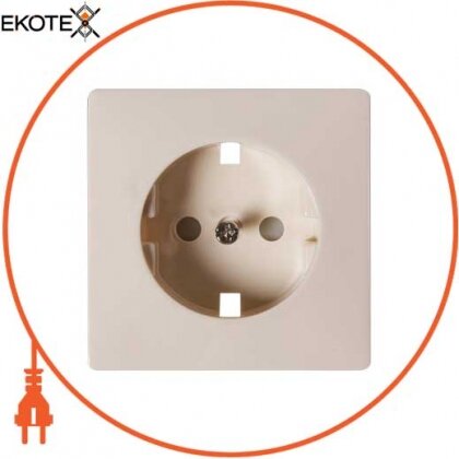 Панель e.lux.12311L.pn.ivory для розетки c з/до SHUKO, "слонова кістка", Enext, ins0040038